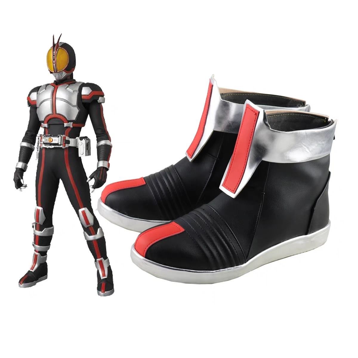 Anime Cosplay Kamen Rider - أحذية كاحل كوسبلاي هالوين كامين رايدر