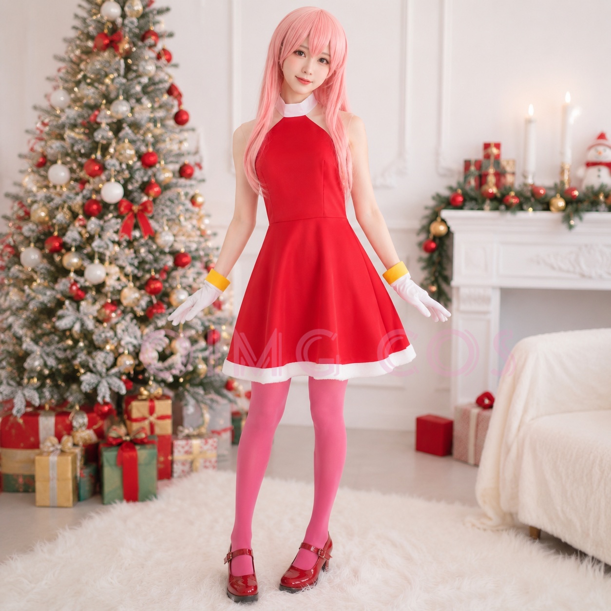 Anime Cosplay Girl Costume - زي تنكري لشخصية إيمي روز للبالغين،