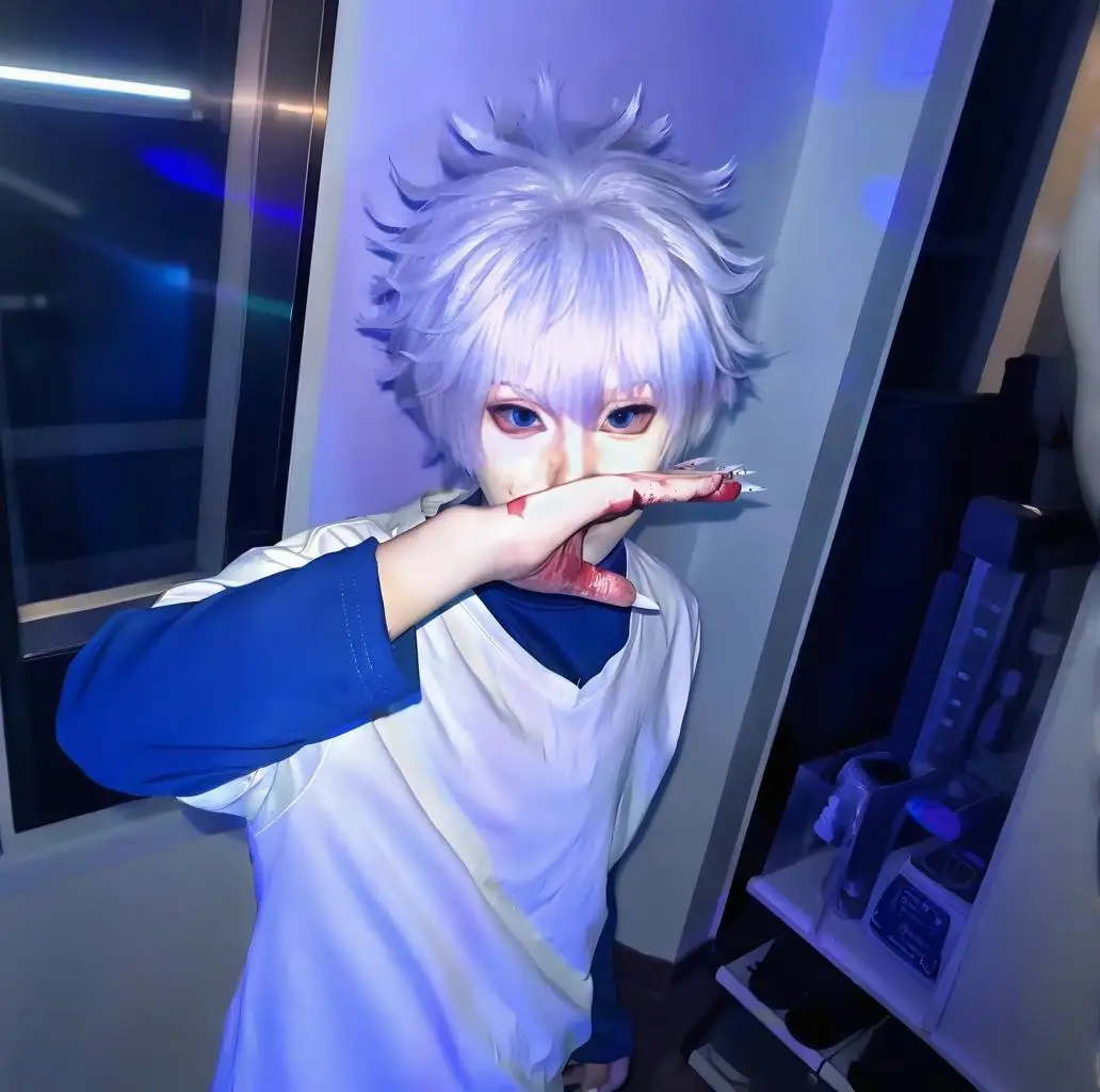 Cosplay Anime Killua Zoldyck - 【Wetrose】متوفر في المخزون زي تنكري لشخصية