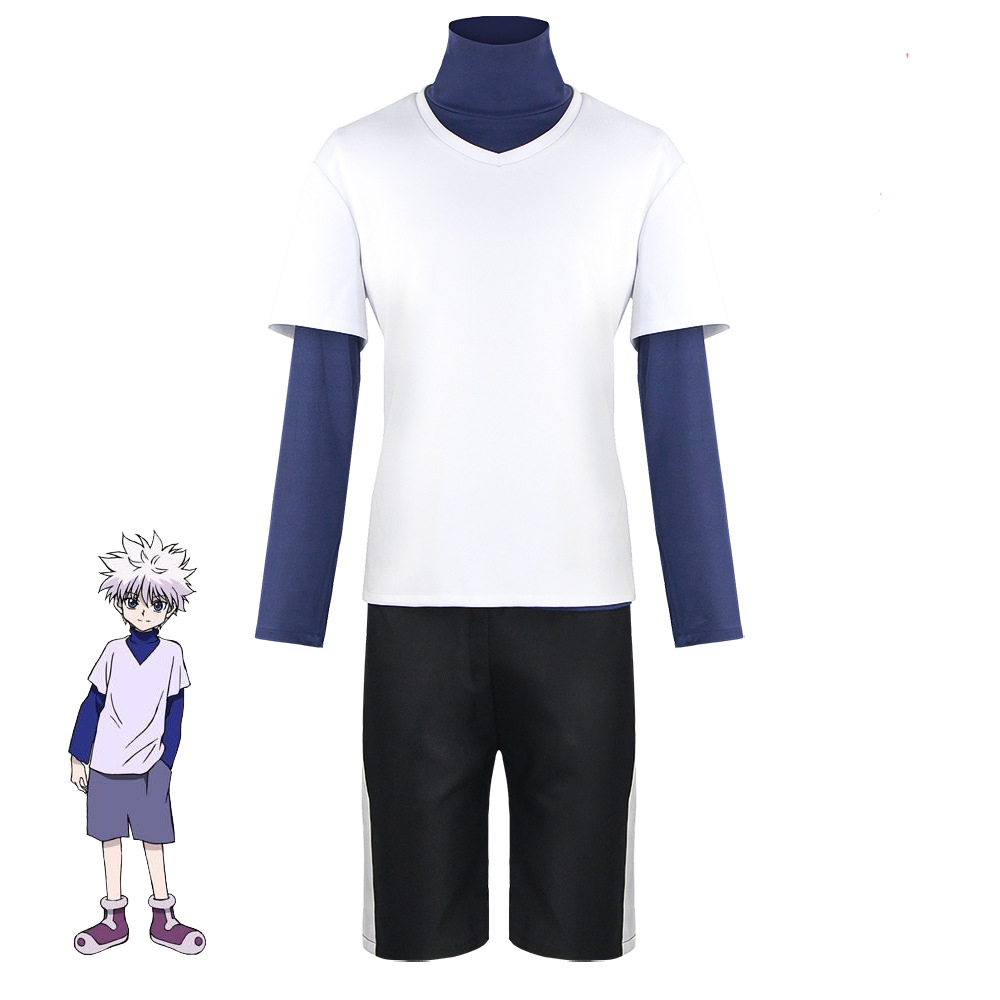 Cosplay Anime Killua Zoldyck - أنيمي كيلوا Zoldyck تأثيري حلي بلايز