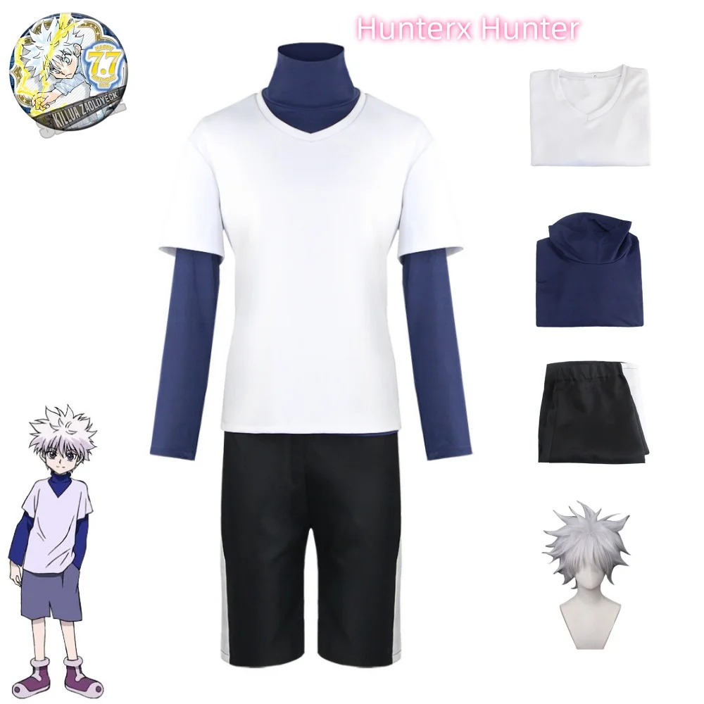 Cosplay Anime Killua Zoldyck - أزياء هنتر x هنتر كيلوا زولديك