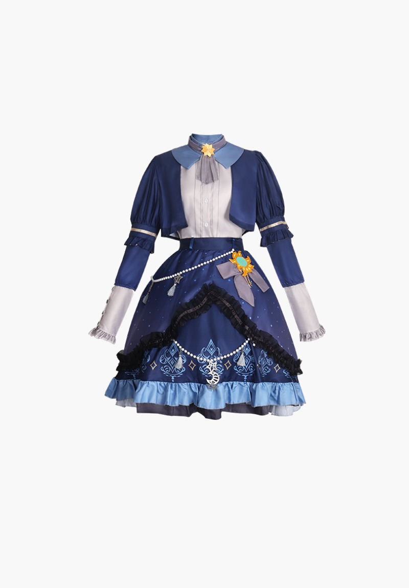 2025 PJSK نجوم فستان ملون ل Ak - مراجعة Anime Cosplay Girl Costume وسعره