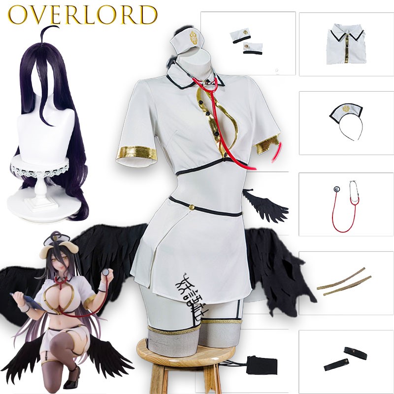 زي تنكري ممرضة ألبيدو من OVERL - مراجعة Anime Cosplay Albedo وسعره