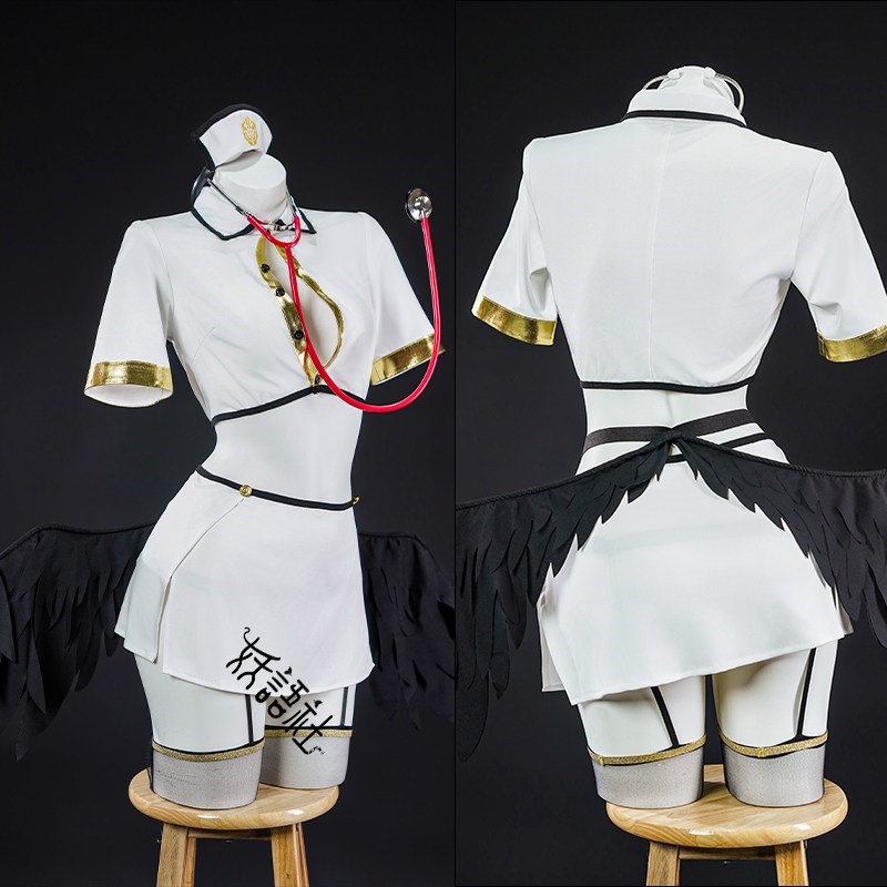 زي تنكري ممرضة ألبيدو من OVERL - مراجعة Anime Cosplay Albedo وسعره