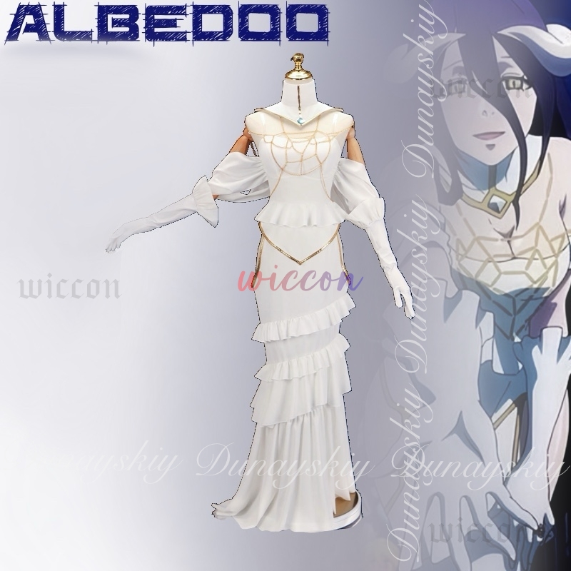فستان أفرلورد ألبيدو التنكري ا - مراجعة Anime Cosplay Albedo وسعره