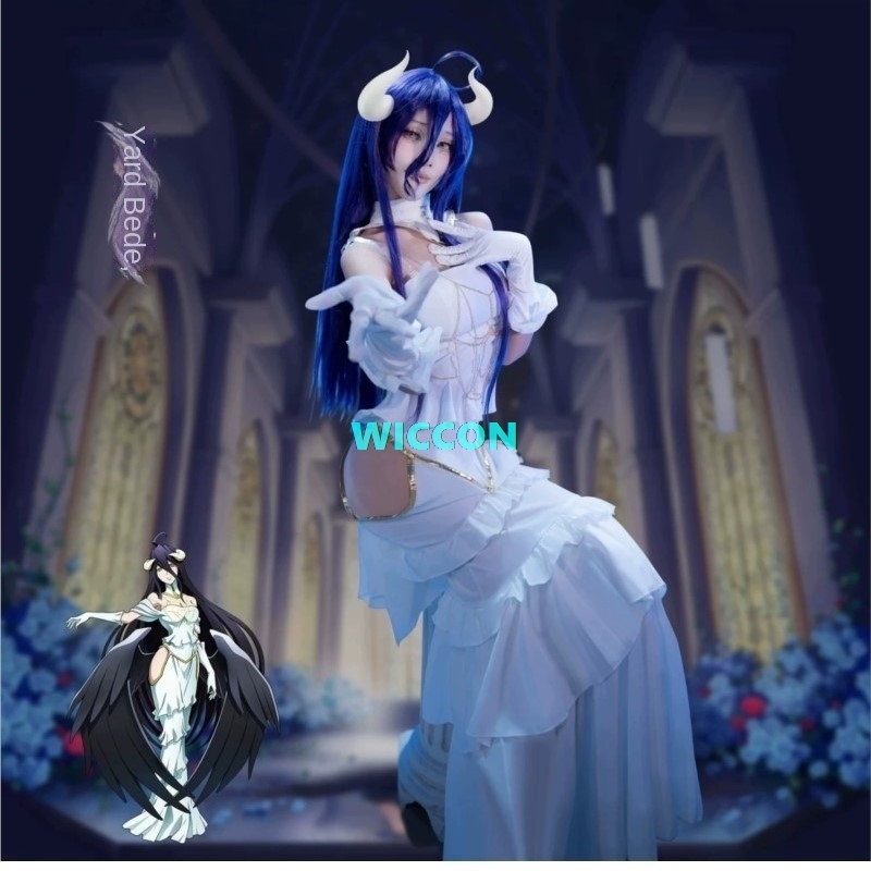 متوفر الآن: زي ألبيدو مع شعر م - مراجعة Anime Cosplay Albedo وسعره